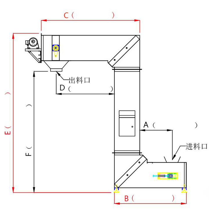 Z型斗式提升機結(jié)構(gòu)圖